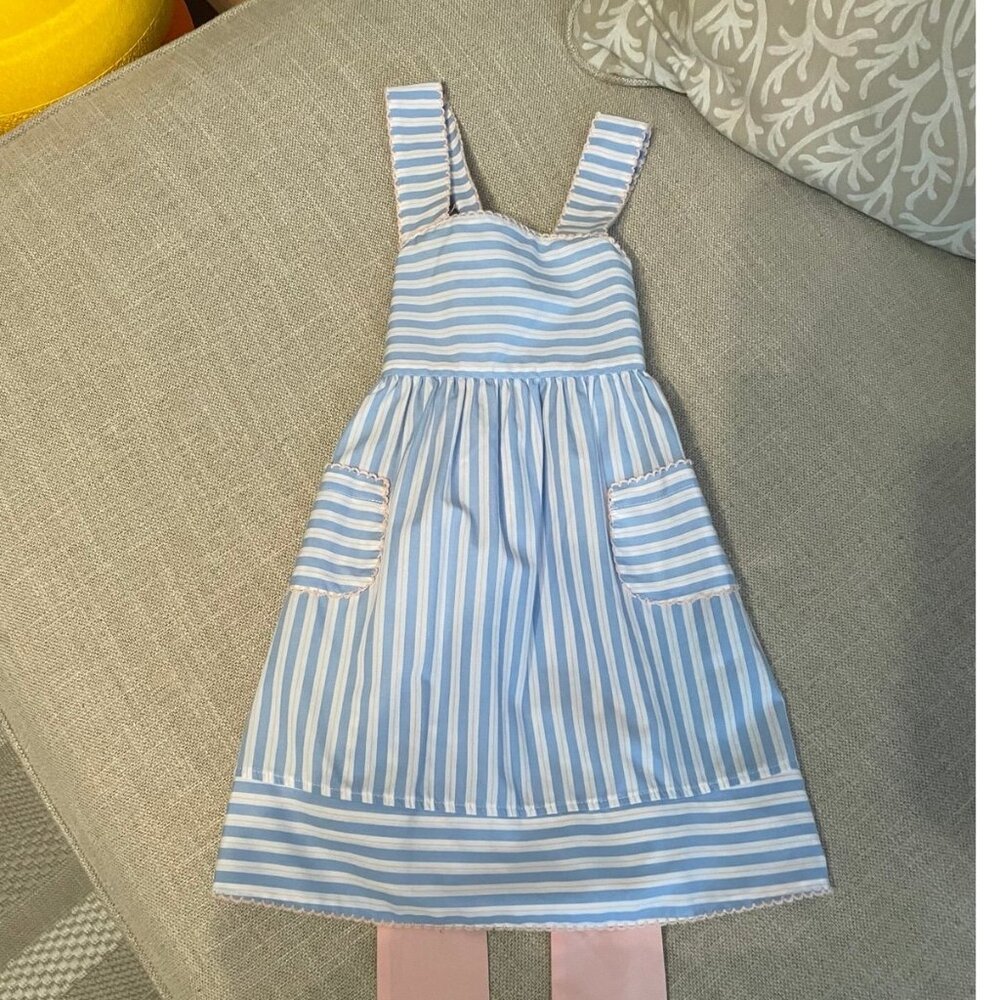 Toddler Girl's Crab Bank Bowback Dress
